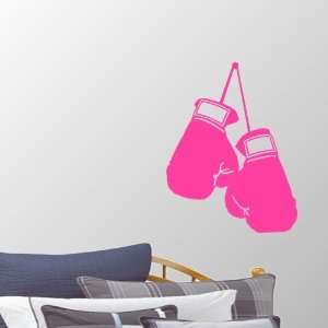   Pink Large Hanging Boxing Gloves Fun Wall Decal