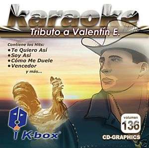 Karaoke Exitos de Valentin Elizalde y El Chapo 2 CDs  
