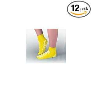 Slip Resistant Double Print Youth Size Socks Light Blue Color 12 Pair 