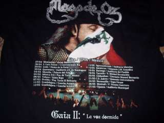 Mago De Oz 2006 Mexico Tour T Shirt La Bruja Gaia II LG  