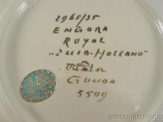LOVELY GOUDA ROYAL ZUID HOLLAND CHARGER / PLATE * MINT!  