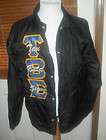 Vintage TAU BETA SIGMA light jacket windbreaker coat GREEK symbols sz 