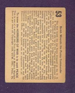 1938 Horrors Of War #53. This card appears VG or better.