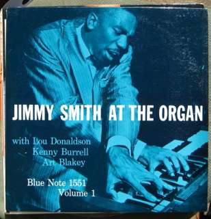 Jimmy Smith At The Organ Vol. 1 LP Blue Note 1551 DG Mono 47 W63rd 