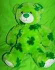 Build a Bear Workshop LUCKY Bear Green Shamrocks Clover St Patricks 