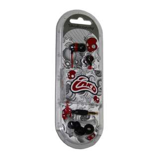 SkullCandy S2INCZ 034 Inkd Earbud Headphones (Black/Red)   Brand New 