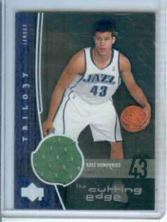 Kris Humphries 04/05 Upper Deck Trilogy Game Jersey  