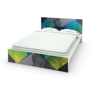  KALEIDO gray Decal for IKEA Malm Bed Front & Back 