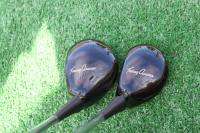 MACGREGOR TOMMY ARMOUR AT1W PERSIMMON DRIVER & WOOD SET  