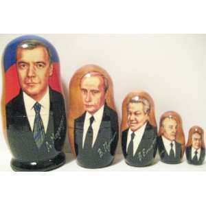  Russian new President Medvedev, Putin, Yeltsin, Gorbachev 