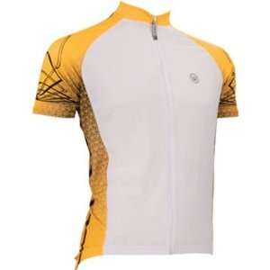   Signature Mens Cycling Jersey Yellow Bike Bicycle: Sports & Outdoors