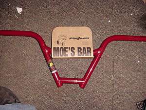 Primo Moes Bars 4 Piece BMX Chromo Handlebars NEW Red  