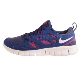 Nike Free Run 2.0 GS Blue Purple Grape 2011 Kids Womens Running Shoes 
