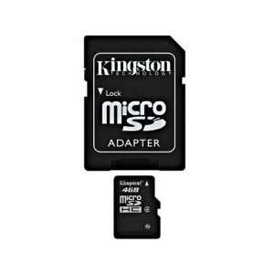  4GB microSDHC Memory Card with SD Adapter