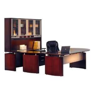  Napoli Series U Shaped Desk w/ Hutch (63 L): Office 