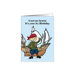  Happy Birthday Pirate for 5 year old Card: Toys & Games