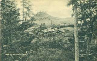 HUFFMAN   The Deserted Camp, 1907 Series POSTCARD  