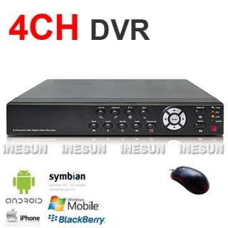 4CH Video&Audio H.264 CCTV Network DVR Mobile Phone IE View w/VGA 