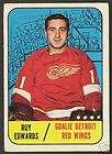 1967 68 TOPPS HOCKEY #106 ROY EDWARDS RED WINGS CARD