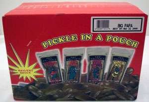 Big Papa Pickle Pickles In A Pouch Box of 12 Van Holten  