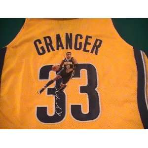  DANNY GRANGER SIGNED AUTOGRAPHED JERSEY INDIANA PACERS COA 