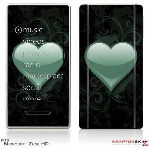  Zune HD Skin   Glass Heart Grunge Seafoam Green by 