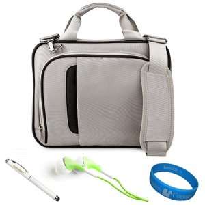  SumacLife Silver Black Messenger Bag with Handle and 