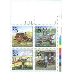 POSTAL CONGRESS ~ TRADITIONAL CLASSIC MAIL DELIVERY #2437a Plate Block 