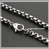 17 ~ 35 316L Stainless Steel Box Chain Necklace 5L012B  