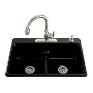 Kohler K 5838 3 7 Deerfield Smart Divide Self Rimming Kitchen Sink 