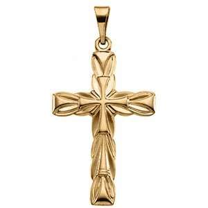    14KY Gold Cross Pendant 23.5x15.5mm/14kt yellow gold Jewelry