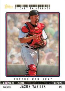 2009 Topps Ticket To Stardom #126 Jason Varitek Red Sox  