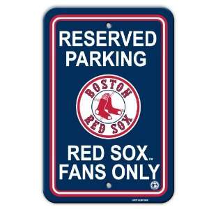 60202   Boston Red Sox Plastic Parking Sign Sports 