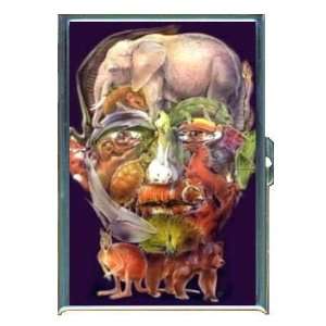 Illusion Man Made of Animals ID Holder, Cigarette Case or Wallet MADE 