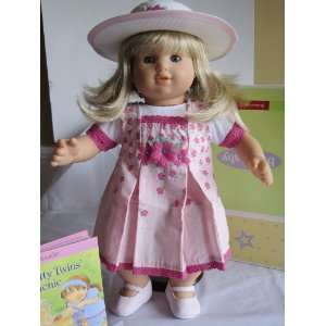  American Girl Bitty Twin Spring Picnic Jumper Set: Toys 