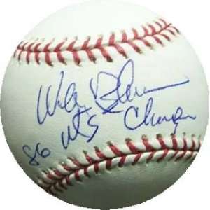  Wally Backman Autographed Ball   inscribed 1986 WSC 