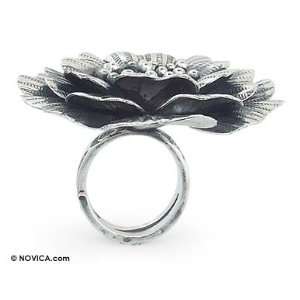 Sterling silver cocktail ring, Queen Zinnia: Jewelry