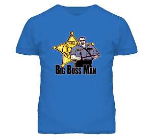Big Boss Man Retro Wrestling T Shirt  