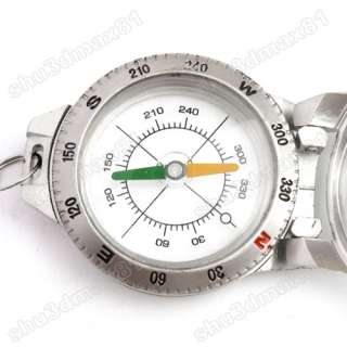 Outdoor Camping Hiking Keychain Survival Compass Mirror 1816 Features