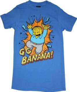  Simpsons Ralph Wiggum Go Banana Mens T Shirt: Clothing
