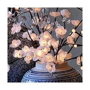  Battery Operated LED White Plum 60 Bulb   20 Inches