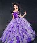 Purple New Quinceanera Prom Gown Party Evening Formal Dress  