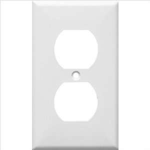   Wall Plates 1 Gang Duplex Receptacle White 81411: Home Improvement