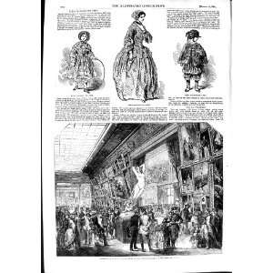 1851 PALAIS NATIONAL PARIS PAINTINGS SCULPTURE FASHION:  