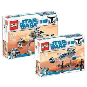  Lego Star Wars Battle Packs 8014 Clone Walker & 8015 
