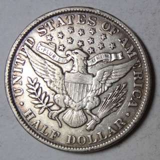 1902 BARBER HALF DOLLAR XF AU NICE  