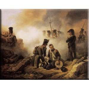  The Dog of the Regiment Wounded 30x24 Streched Canvas Art 