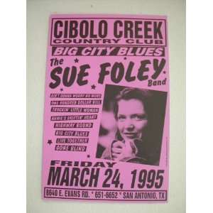    The Sue Foley Band Handbill Poster 1995 Face Shot 