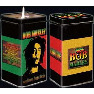  Bob Marley One Love Scented Tin Candle: Home & Kitchen