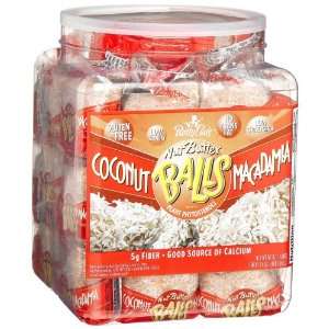 Betty Lous Coconut Macadamia Balls, 1.4 Ounce Balls, 40 Count Jar